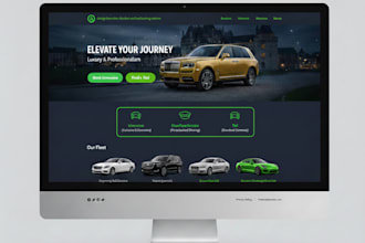 design limousine, chauffeur and taxi booking website