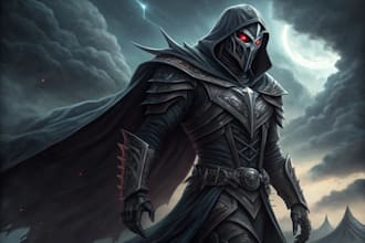 create a cinematic villain character concept