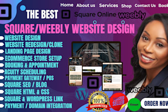 square redesign square online store square website design square weebly website