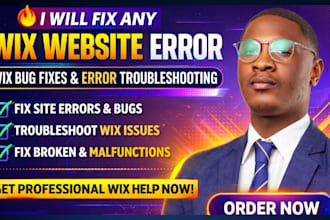 fix wix website errors, bugs, issues, and wix website problems