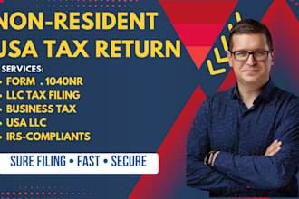file non resident US tax return form 1040nr irs compliant
