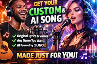 create a custom song or ai generated song with lyrics and vocals