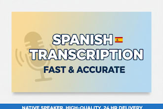 do professional spanish transcription, fast and accurate