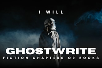 ghostwrite fiction chapters or books