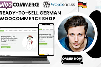 build german woocommerce shop, appointment booking website, german online shop