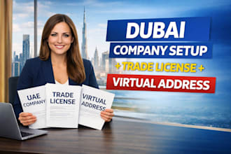 register dubai uae company with trade license and virtual address