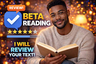 beta reading , manuscript feedback