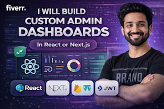 build custom admin dashboards and management panels in react or nextjs