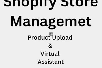 manage your ecommerce store and upload products