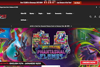 build pokemon shopify store trading card store tcg pokemon trading card website