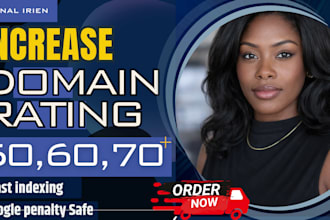 increase dr ahrefs domain url rating dr70, moz da pa ur tf white SEO backlink