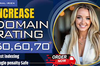 increase dr ahrefs domain url rating dr70, moz da pa ur tf white SEO backlink
