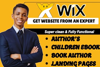 build wix book author website children book website ebook website author website