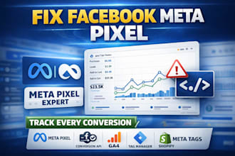 fix or setup facebook meta pixel, business suite manager conversion tracking api