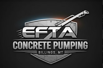 do modern high quality attractive concrete logo