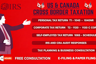 prepare cross border tax return canada for personal or corporate late tax return