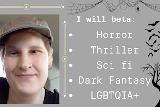 be your horror and thriller beta reader