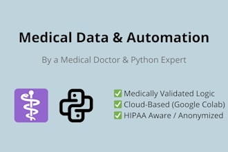 create scripts for medical data analysis and automation