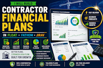 build contractor financial plans in float, fathom, and jirav