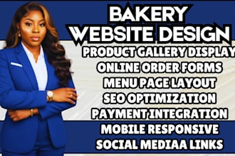 design bakery website cake site pastry shop site food website bakery shop site