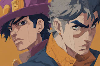 draw you in jojos bizarre adventure style