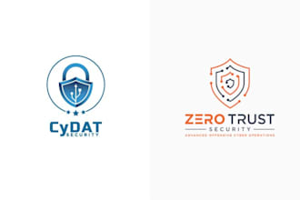 design tech crypto security technology logo