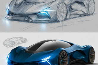 sketch car and transportation design concepts