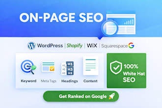 do on page SEO for wordpress shopify wix and squarespace