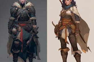dnd character art and dnd character art