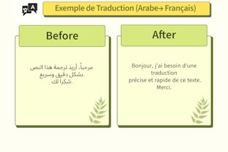 translate and proofread arabic, french, and english professionally