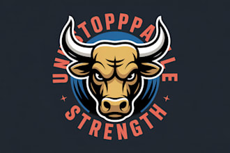 do unique bull head logo with creative concepts
