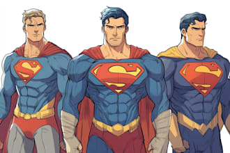 superhero character for comics