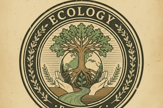 design a unique vintage ecology logo