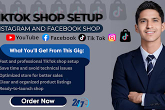 setup a tiktok dropshipping shop for you