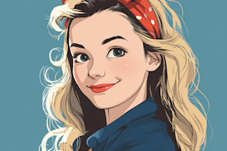 paint your cartoon portrait in disney style