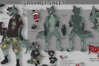 do furry reference sheet furry ref sheet fursona character design nsfw furry art