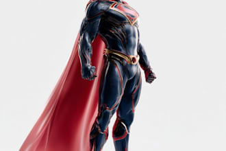 make a super hero comic character design