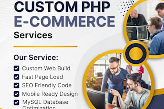 build a custom website with PHP and javascript