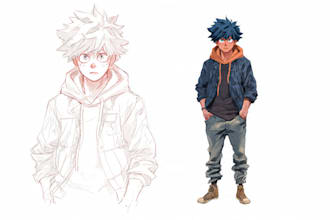 sketch you color anime sketch art