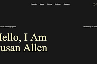 create a professional music website for artists