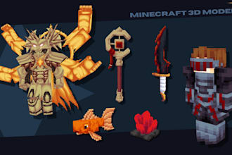 make 3d model minecraft from blockbench