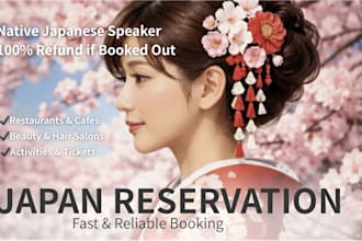 provide fast and reliable japan restaurant and activity reservations