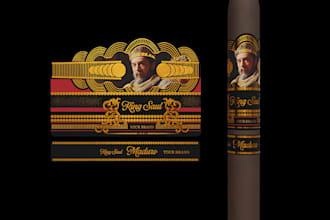 do cigar label, cigar band, cigar box logo design