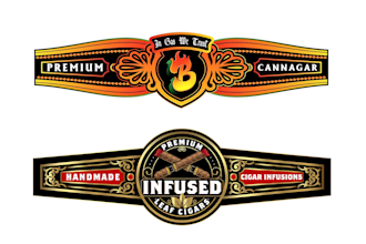 design cigar label, cigar band, cigar box logo with fast delivery