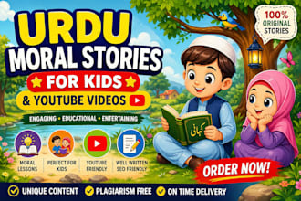 write moral stories in urdu for kids and youtube
