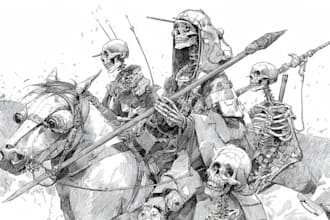 draw ink and pencil illustration for you