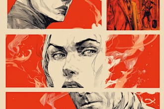 comic book illustration with comic book illustrator