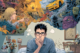 comic book illustration with comic book illustrator
