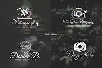 do modern signature, photography, and watermark logo design