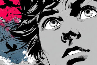 comic book illustration with comic book illustrator